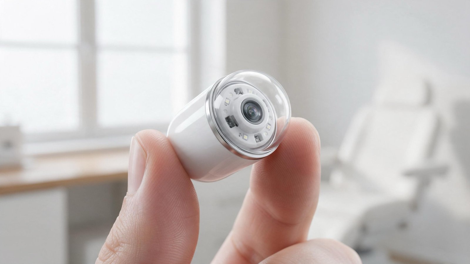 The capsule gastroscopy camera — the heart of the SVIP package