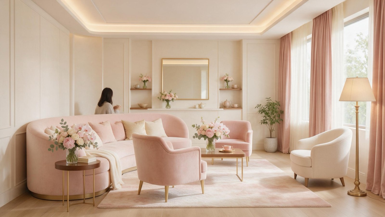 Women's lounge in a Chinese health screening centre